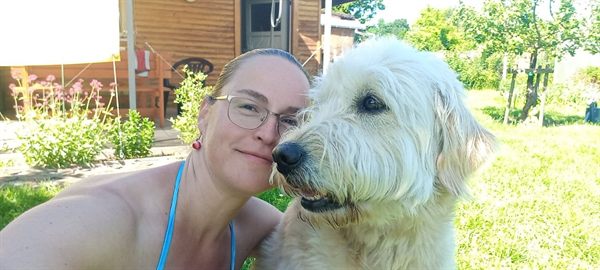Antje Scholz mit Kalle